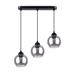 Lampa wisząca ALINO 3 czarna nowoczesna nad stół do salonu lub jadalni SOLLUX