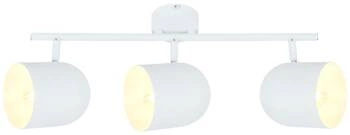 Lampa sufitowa Azuro biała 3-punktowa regulowana do salonu i kuchni nowoczesna