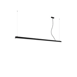 Lampa wisząca PINNE 200 czarna LED minimalistyczna do jadalni i nad stół 200 cm