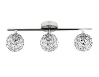 Lampa sufitowa Starlet listwa 3x40W G9  chrom/transparent