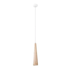 Lampa wisząca drewniana SULA 1 regulowana do kuchni i jadalni nowoczesny styl