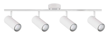 Lampa sufitowa Colly biała 4-punktowa regulowana do salonu i kuchni nowoczesna metalowa