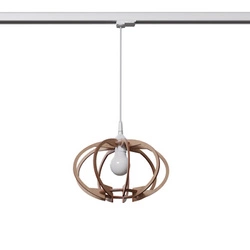 Lampa wisząca MANDELINO naturalne drewno  E27 3000K 7,5W 620lm #W