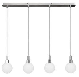Lampa wisząca kula Maldus chromowa 4-punktowa szklana do salonu i jadalni CANDELLUX