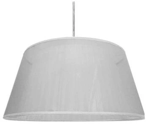 Nowoczesna lampa wisząca Charlie 45 biała z tkaniny do salonu i jadalni 45 cm