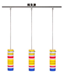 Lampa wisząca Fresco nowoczesna multikolor 3-punktowa do salonu z regulacją wysokości