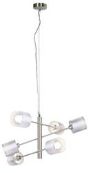 Lampa wisząca Sax linka 6x40W E14 satyna
