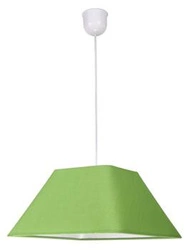Lampa wisząca Robin 35 zielona nowoczesna pojedyncza do salonu i sypialni abażurowa