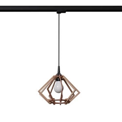 Lampa wisząca POMPELMO naturalne drewno  E27 #B