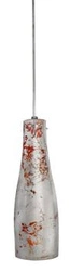 Lampa wisząca Butelka # #  1x60W E27  czerw/srebrna