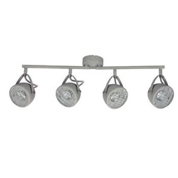 Lampa sufitowa Pent szara industrialna regulowana listwa 4-punktowa do salonu i sypialni