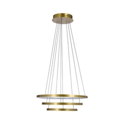 Lampa wisząca LED Lune złota nowoczesna 3-punktowa do salonu, jadalni lub kuchni 50 cm