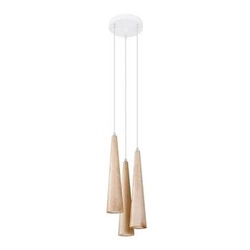 Lampa wisząca SULA 3P drewniana regulowana skandynawska nad stół do salonu 120 cm