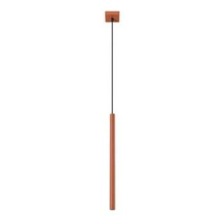 Lampa wisząca Pastelo czerwona tuba regulowana do salonu kuchni lub nad wyspę SOLLUX