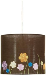 Lampa wisząca Garden 25 brązowa z tkaniny do salonu i jadalni CANDELLUX 25 cm