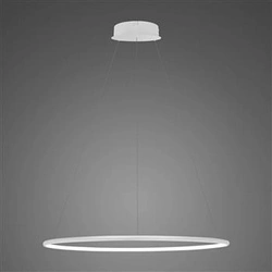 Lampa sufitowa LED Ledowe Okręgi 60 cm biała nowoczesna ściemnialna do salonu