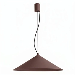 Lampa wisząca FINT LED brązowa do salonu regulowana nowoczesna