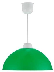 Lampa wisząca Mika zielona nowoczesna do pokoju młodzieżowego plastikowa E27 1x60W