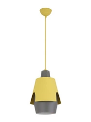 Lampa sufitowa Falun żółta nowoczesna pojedyncza do salonu, jadalni lub pokoju dziecka