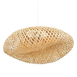 Lampa sufitowa bambusowa Beddy Atmosphera boho do salonu i jadalni nad stół 51 cm