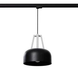 Lampa wisząca CASCO czarna/biała E27