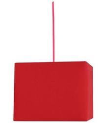 Nowoczesna czerwona lampa wisząca Basic 30 z tkaniny do salonu i jadalni 30 cm