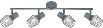 Nowoczesna lampa sufitowa Viking 4-punktowa szara regulowana do salonu i kuchni