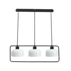 Lampa wisząca Zodiac nowoczesna szklana czarna 3-punktowa do salonu i nad stół