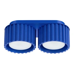 Plafon sufitowy nowoczesny AURA 2 niebieski GX53 do salonu i kuchni aluminium