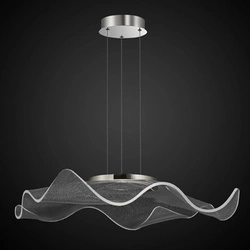 Lampa wisząca LED Velo no.2 chrom nowoczesna regulowana do salonu i jadalni 50 cm
