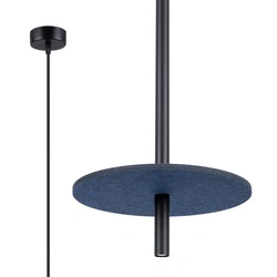 Lampa wisząca FELTRO pojedyncza nowoczesna granatowa do salonu i jadalni 30 cm