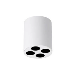 Plafon sufitowy LED ZOE biały minimalistyczny do salonu i kuchni aluminium 4x9W