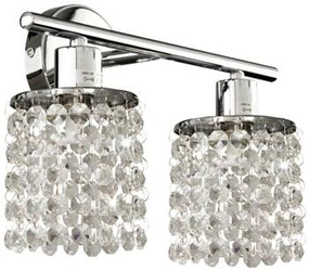 Lampa sufitowa Royal listwa 2x40W G9  chrom+kryształki