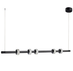 Lampa sufitowa LED RINGO Step into Design czarna 150 cm nowoczesna do salonu nad stół