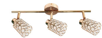 Lampa sufitowa York 3-punktowa złota glamour regulowana do salonu i jadalni CANDELLUX