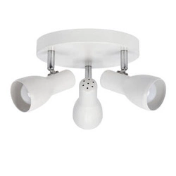 Plafon sufitowy Picardo biały matowy 3xE14 stalowy nowoczesny do salonu 29 cm