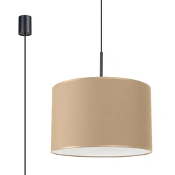 Lampa wisząca NEVIA beżowa minimalistyczna lampa do salonu i jadalni 40 cm