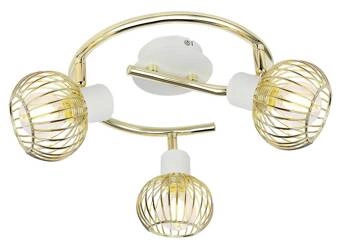 Lampa sufitowa Oslo spirala 3x40W E14  biały/złoty
