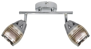 Nowoczesna lampa sufitowa Milton chromowana z ruchomymi kloszami do salonu i kuchni