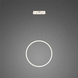 Lampa wisząca LED Ledowe Okręgi 60cm biała ściemnialna do salonu Altavola Design