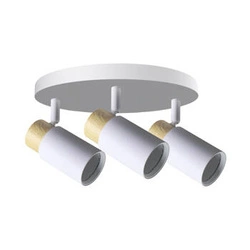 Plafon sufitowy Claro biały nowoczesny drewniany 3x15W regulowany do salonu i kuchni