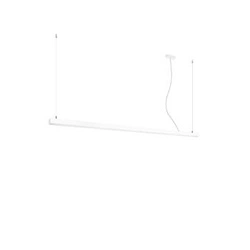 Minimalistyczna lampa wisząca LED PINNE 200 biała nad stół do jadalni lub biura 200 cm