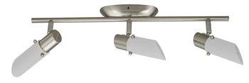 Lampa sufitowa Trendi 3-punktowa nowoczesna nikiel szkło do salonu i jadalni 51 cm