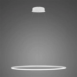Lampa sufitowa LED Okręgi Altavola Design 80 cm biała ściemnialna do salonu