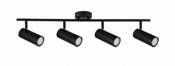Lampa sufitowa Colly czarna metalowa 4-punktowa nowoczesna do salonu i kuchni