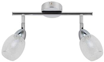 Lampa sufitowa Rico listwa 2x6W LED smd główka okrągła 1e z przegubem kd system klosz wymienny