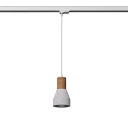 Lampa wisząca QUBIC szara E27 #W