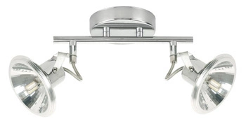 Nowoczesna lampa sufitowa LED Moon chrom regulowana do salonu i sypialni CANDELLUX