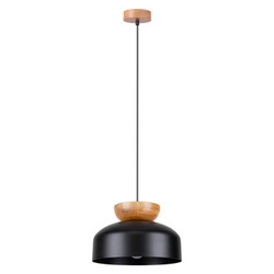 Lampa wisząca MARION czarna skandynawska okrągła do kuchni i jadalni regulowana