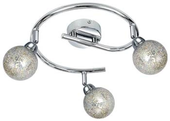 Nowoczesna lampa sufitowa LED Kaleidoscope chrom regulowana do salonu i sypialni 45 cm